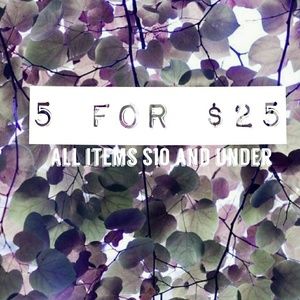 5 for $25